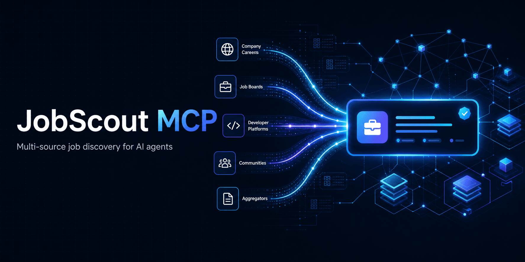 JobScout MCP combining job listings from multiple sources into one feed for AI agents